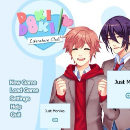 Just Moniko (Just Monika by Random Encounters) genderswapped cover 