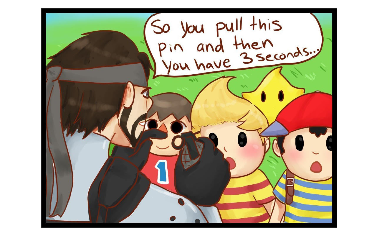 Snake plays with the Smash Bros Kids | GabaLeth Comic Dub