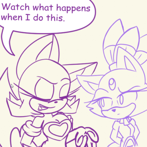 Rouge, Blaze, Amy, Knuckles, Sonic, Shadow, and Silver.