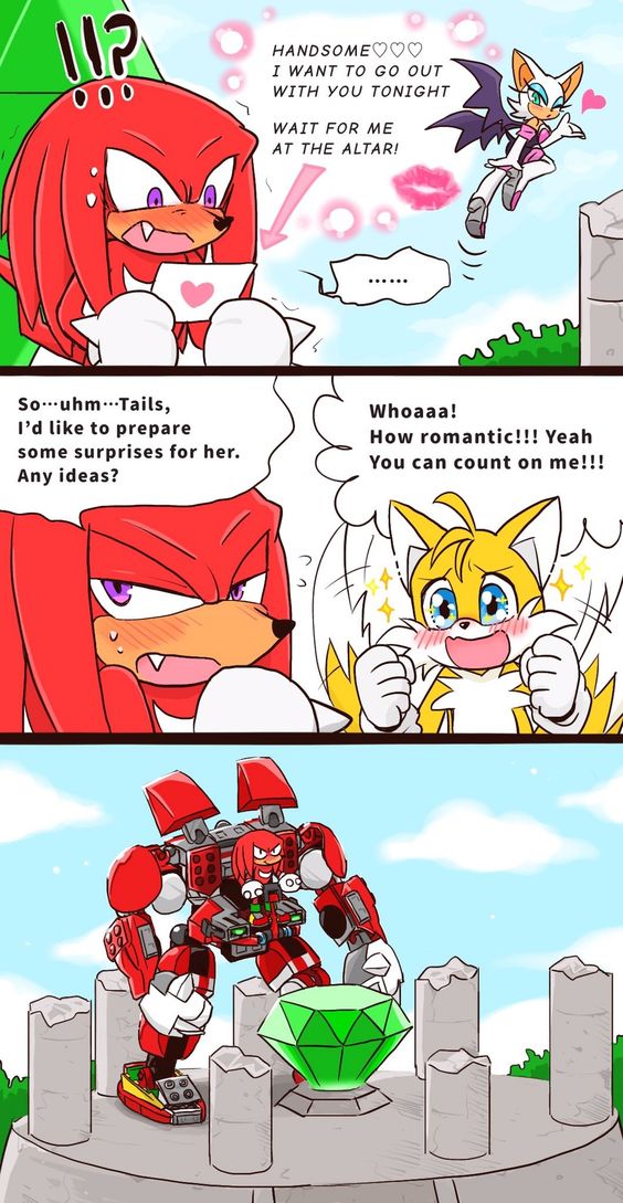 Knuckles Secret Admirer A Sonic The Hedgehog Comic Dub Casting
