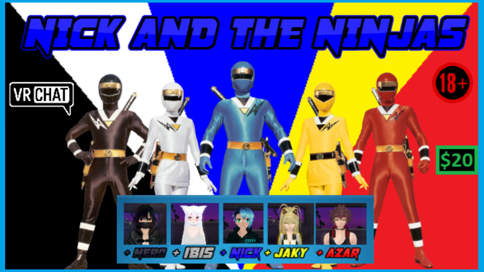 Nick and the Ninja Stars w/Extras (VRchat)