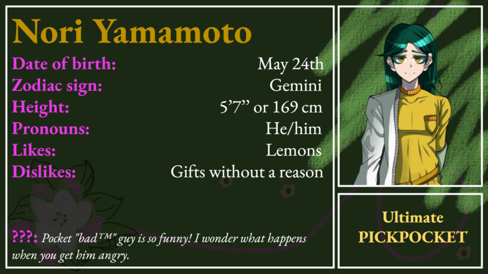 Nori Yamamoto - Ultimate Pickpocket