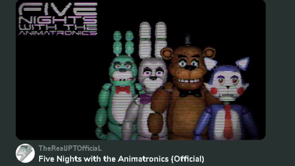Five Nights with the Animatronics (3d Modelers Edition)