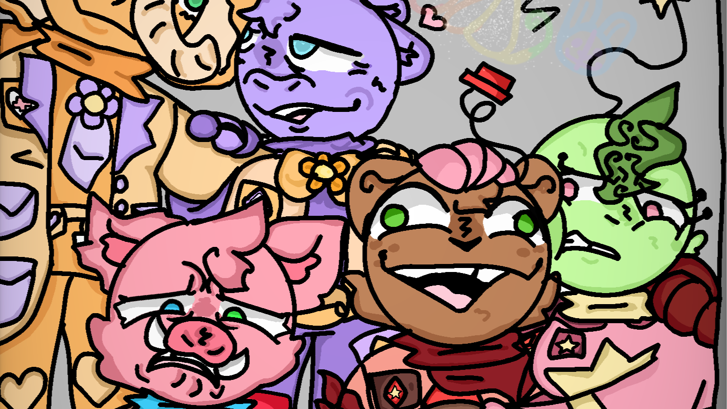 (My FNAF)MEDIOCRE MELODIES IN SPACE VOICE OVER COMIC