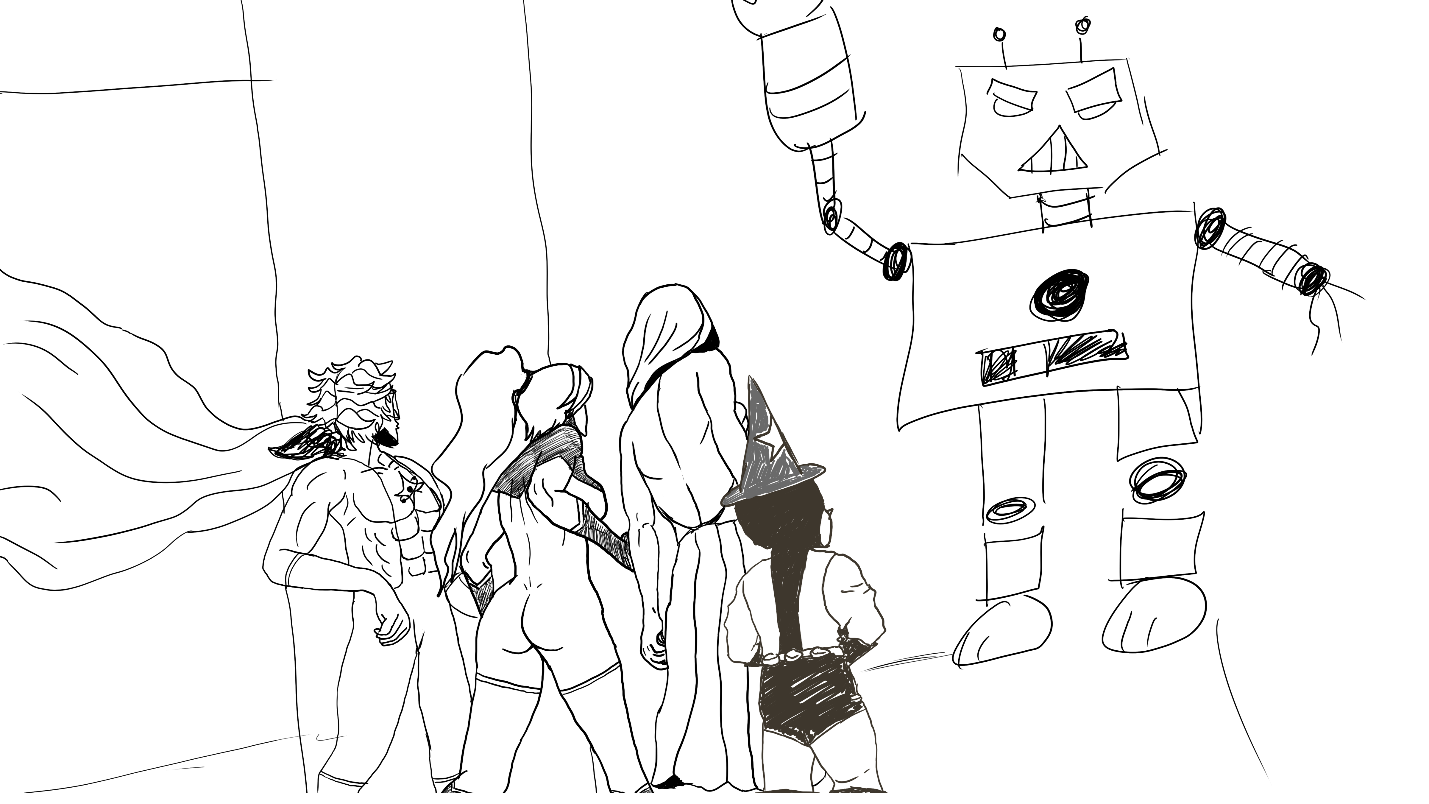 The Atomics! Original story by me for uni project.