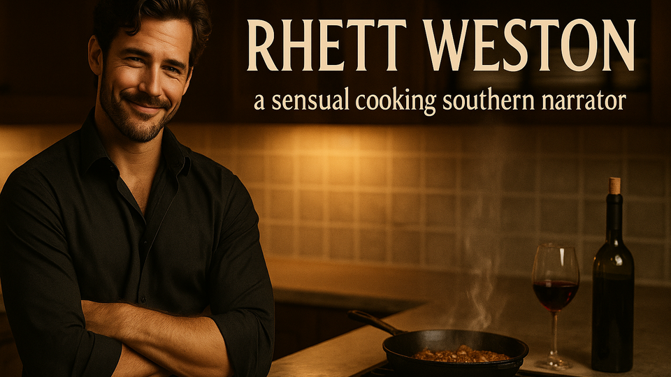Southern Male Narrator For Sensual Cooking and Storytelling Series