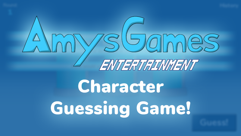 Character Guessing Game
