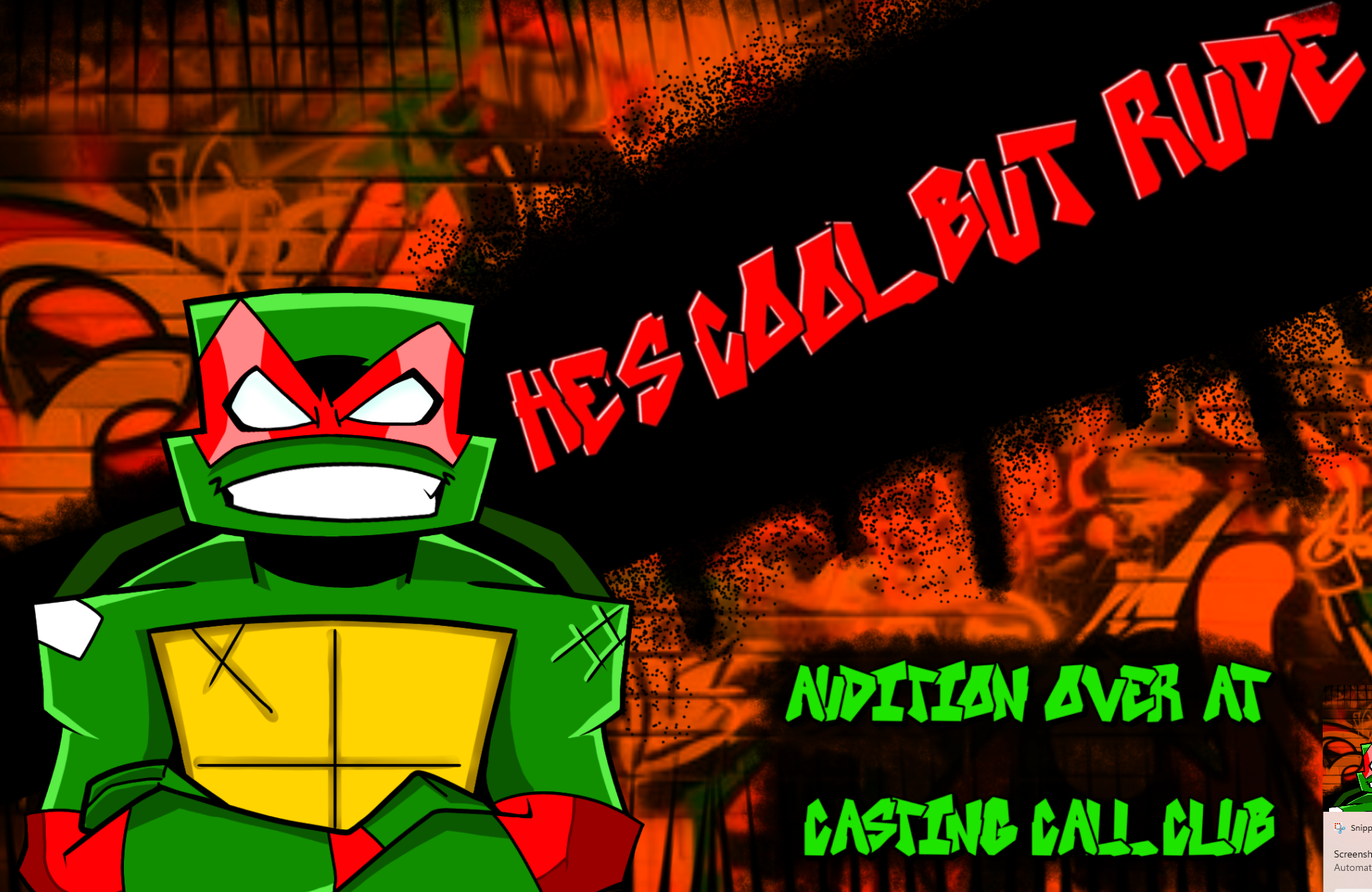 TMNT FAN SERIES (LOOKING FOR RAPHAEL VOICE ACTORS!!!)