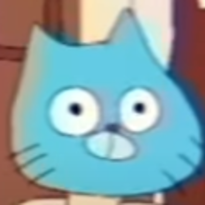 It is the blue guy you see